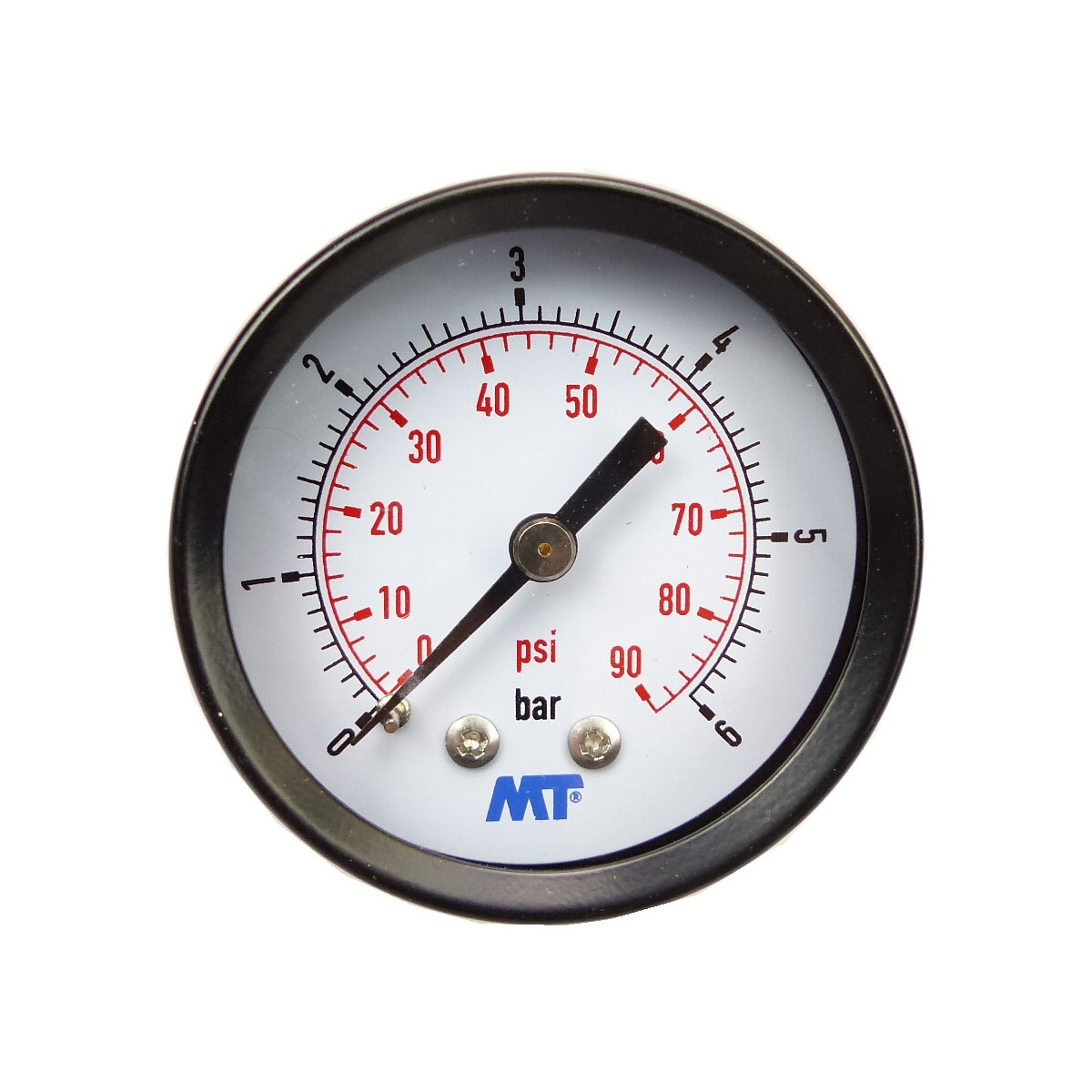 Manometer 50 mm hinten 0 - 6 bar