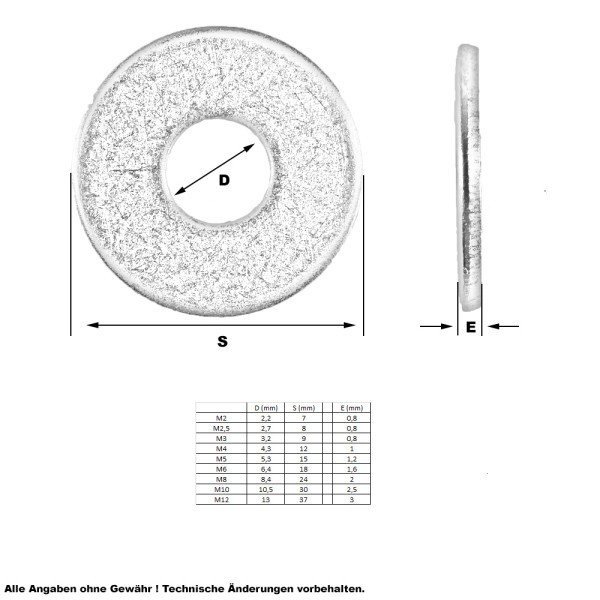 Beilagscheibe / Unterlegscheiben für M8 DIN 125, Außendurchmesser  16mm-990003952