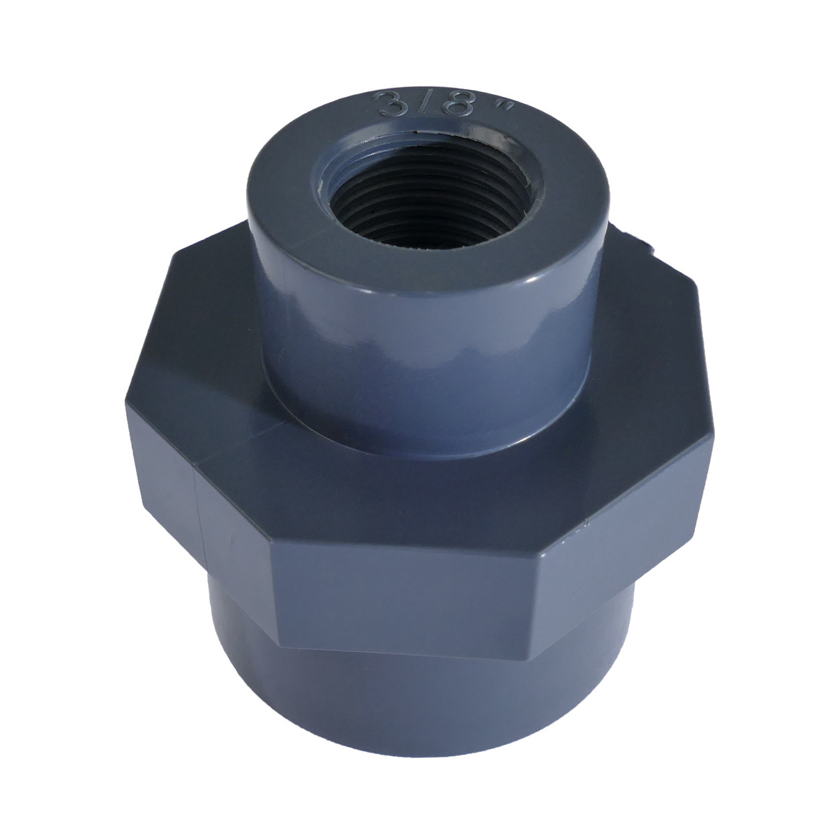 PVC Gewindemuffe IG reduziert 1 1/4 x 1 Zoll